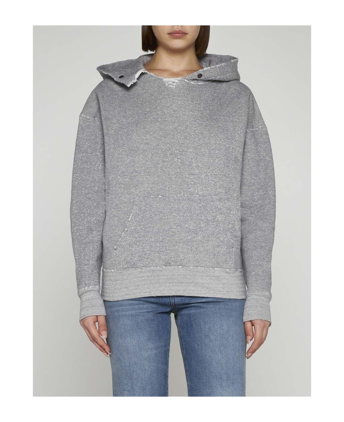 Saint Laurent Paris o1y0126 Hoodie in Gray Size M / US 6-8 / IT 42-44 - 2 Thumbnail
