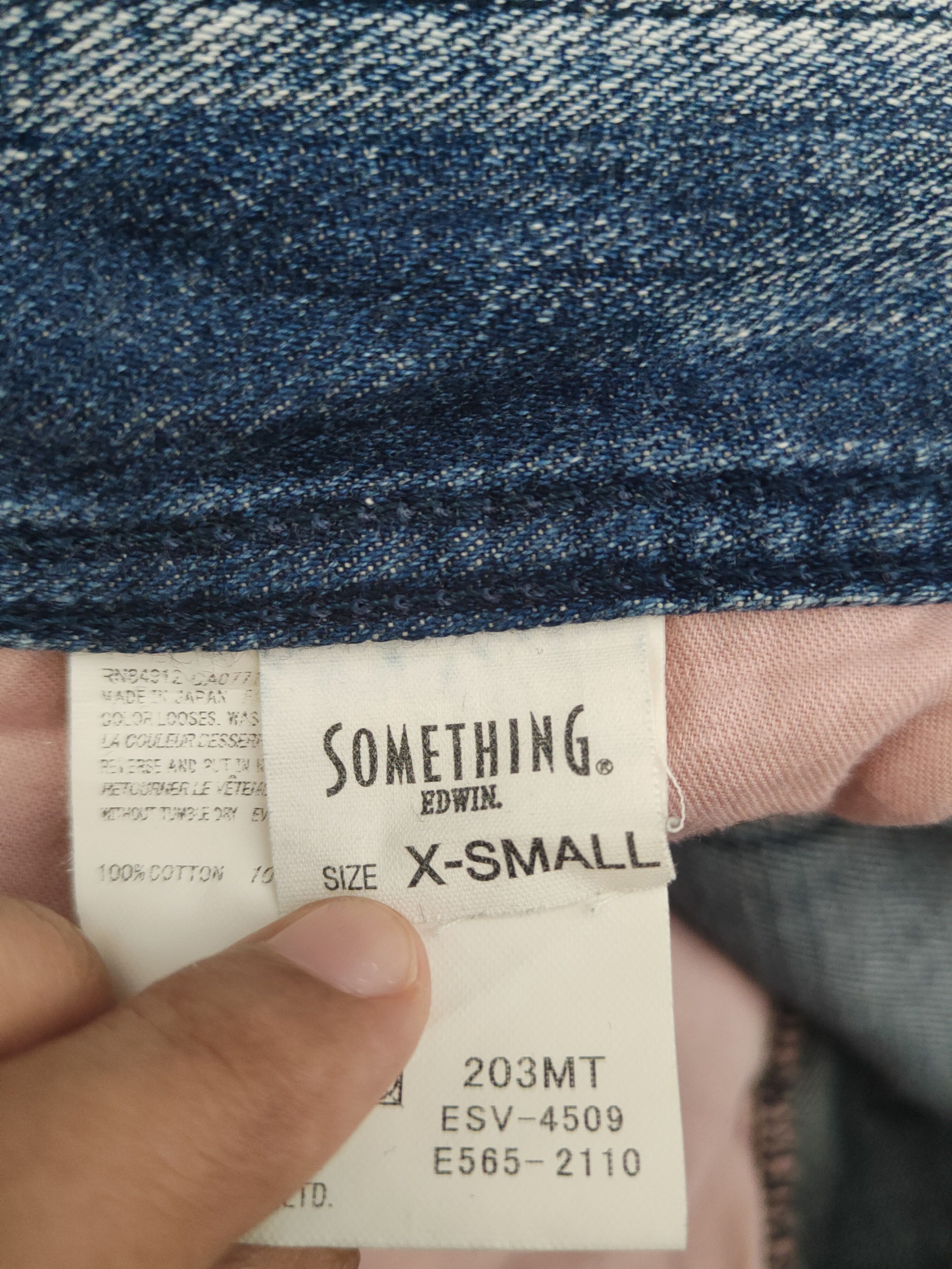 Edwin DL Something-Edwin Blue Distressed Ripped Jeans #46-105 Size 29" - 15 Thumbnail