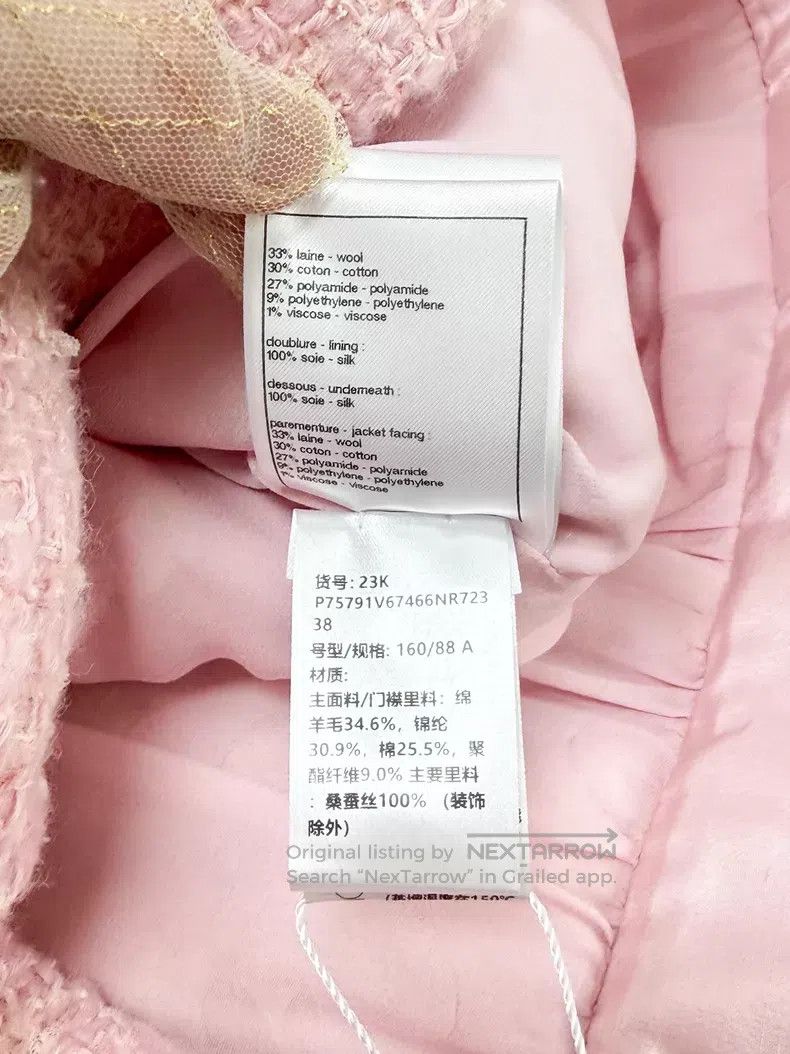 Chanel Chanel Long-sleeved jacket with diamond rolled edge woven Size XS / US 0-2 / IT 36-38 - 8 Thumbnail