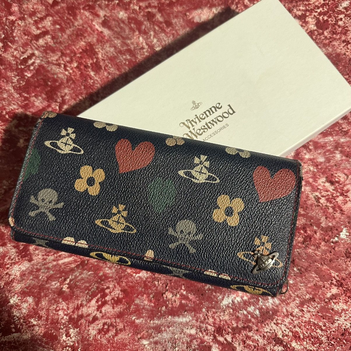 Vivienne Westwood Vivienne Westwood Orb Wallet – Rare 90s Skull Heart Size ONE SIZE - 1 Thumbnail