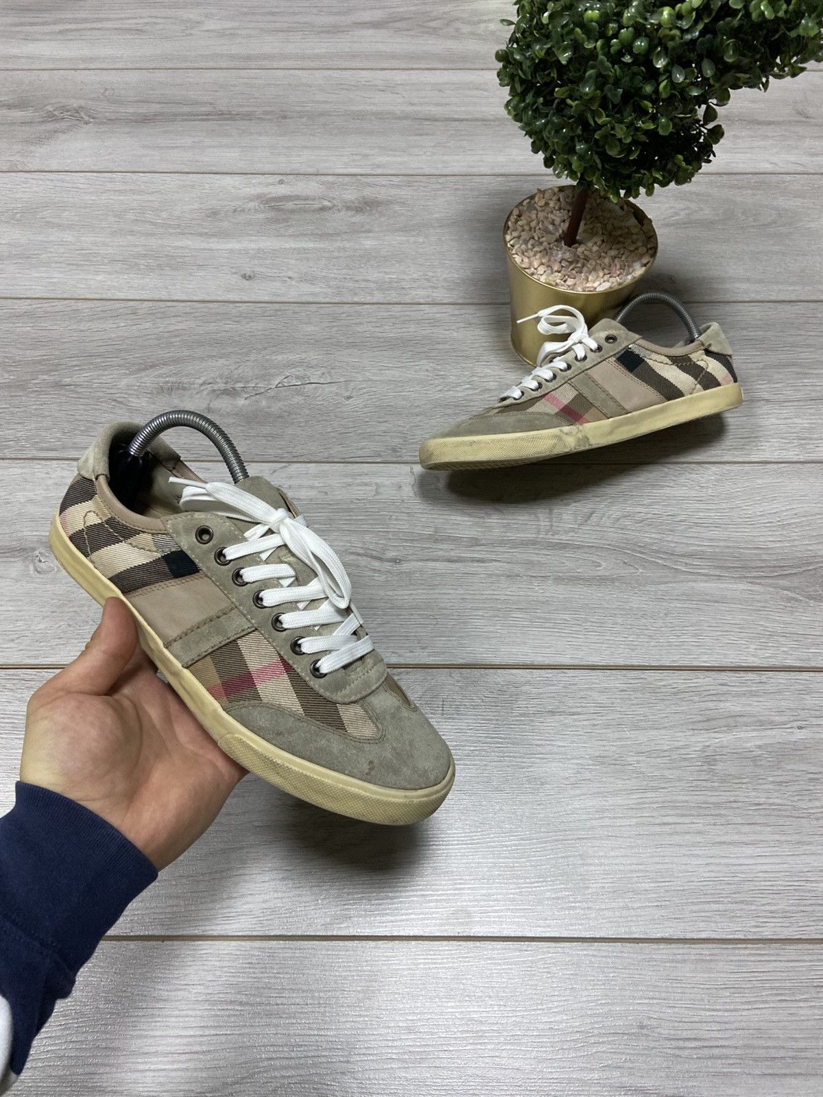 Burberry Burberry niva check sneakers shoes Size US 8 / EU 41 - 1 Thumbnail