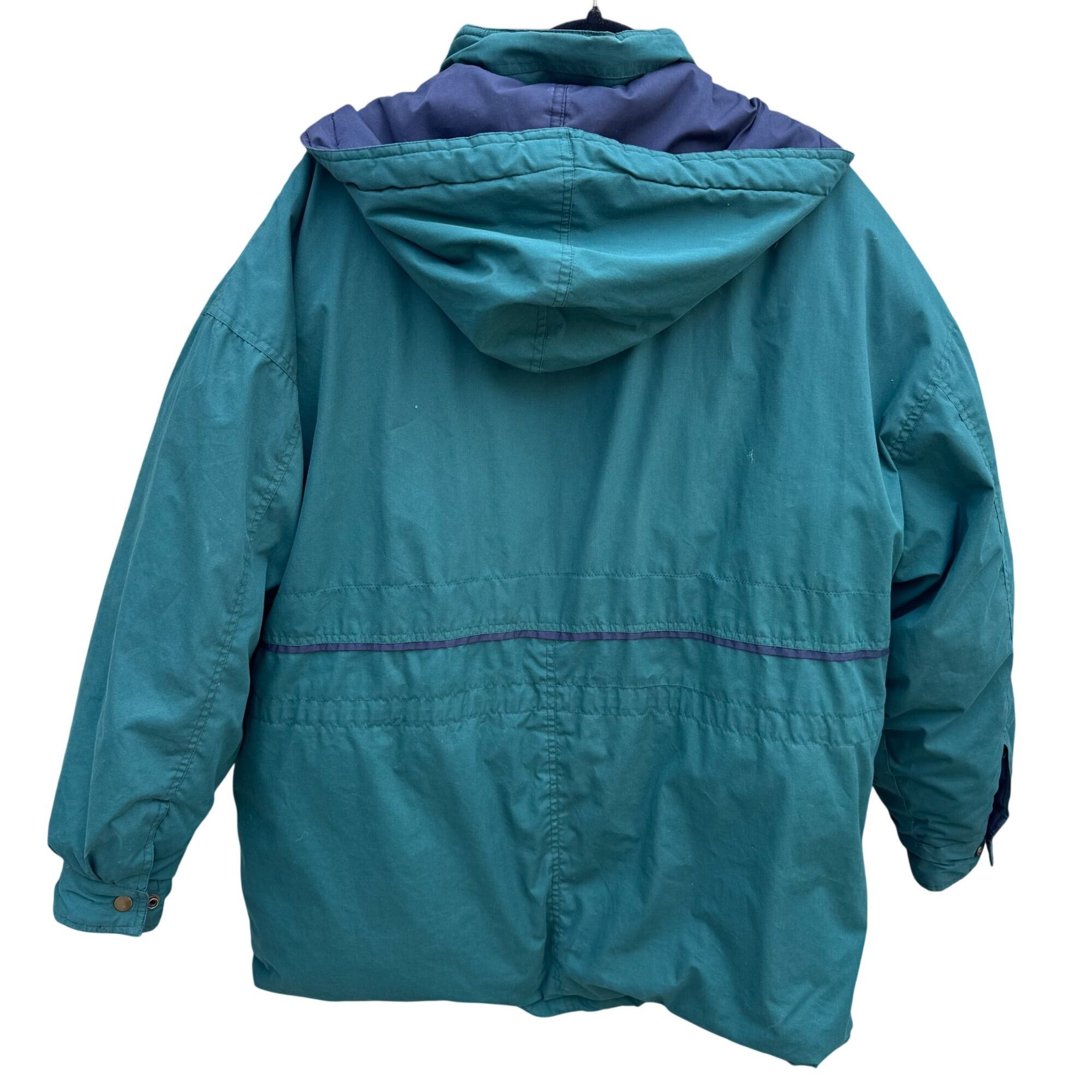Other Braefair Vintage Green Navy Hooded Down Fill Puffer Jacket P Size US XXL / EU 58 / 5 - 4 Thumbnail