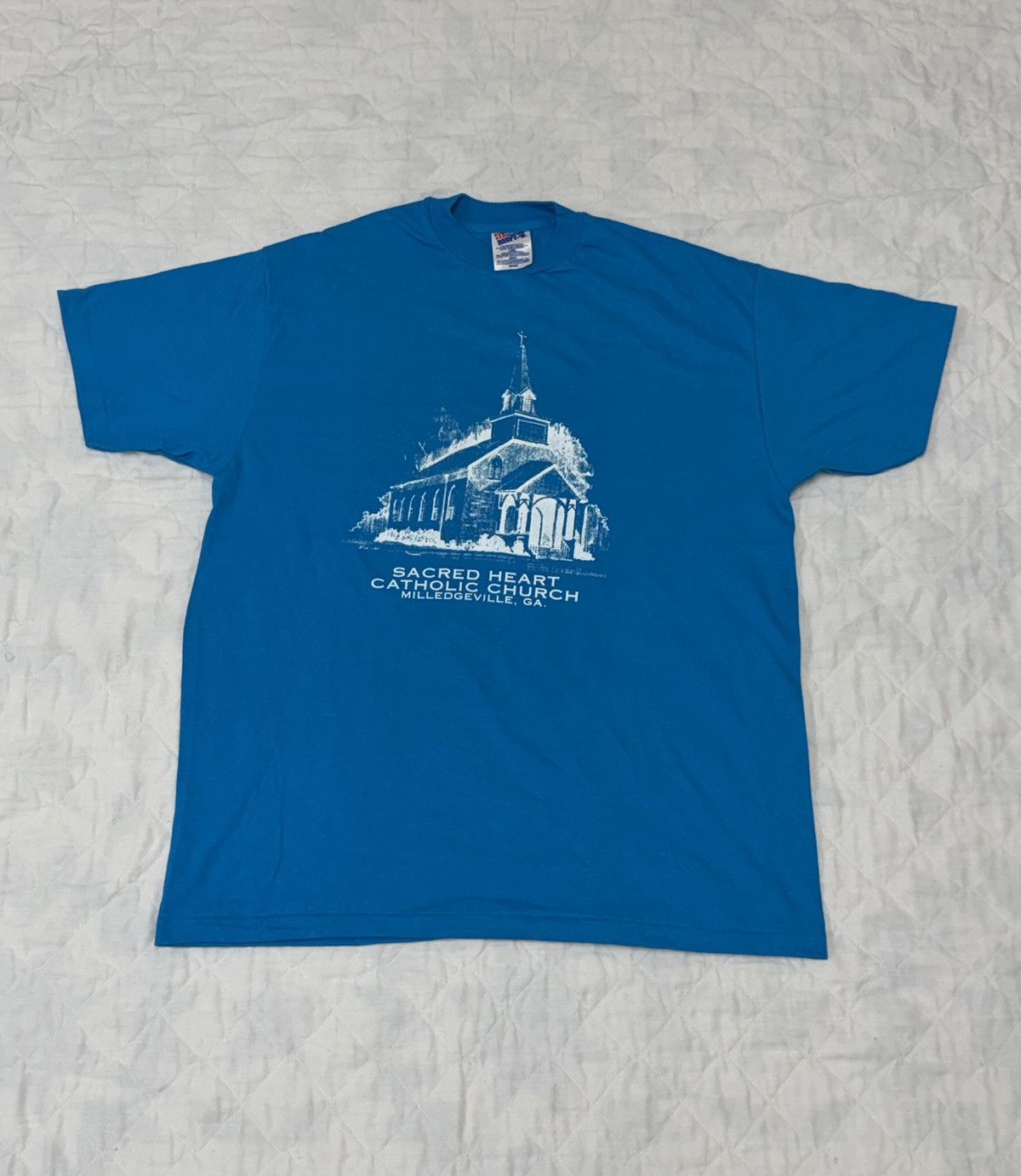 Other Vintage 90s Sacred Heart Catholic Church T-Shirt Size US L / EU 52-54 / 3 - 1 Thumbnail