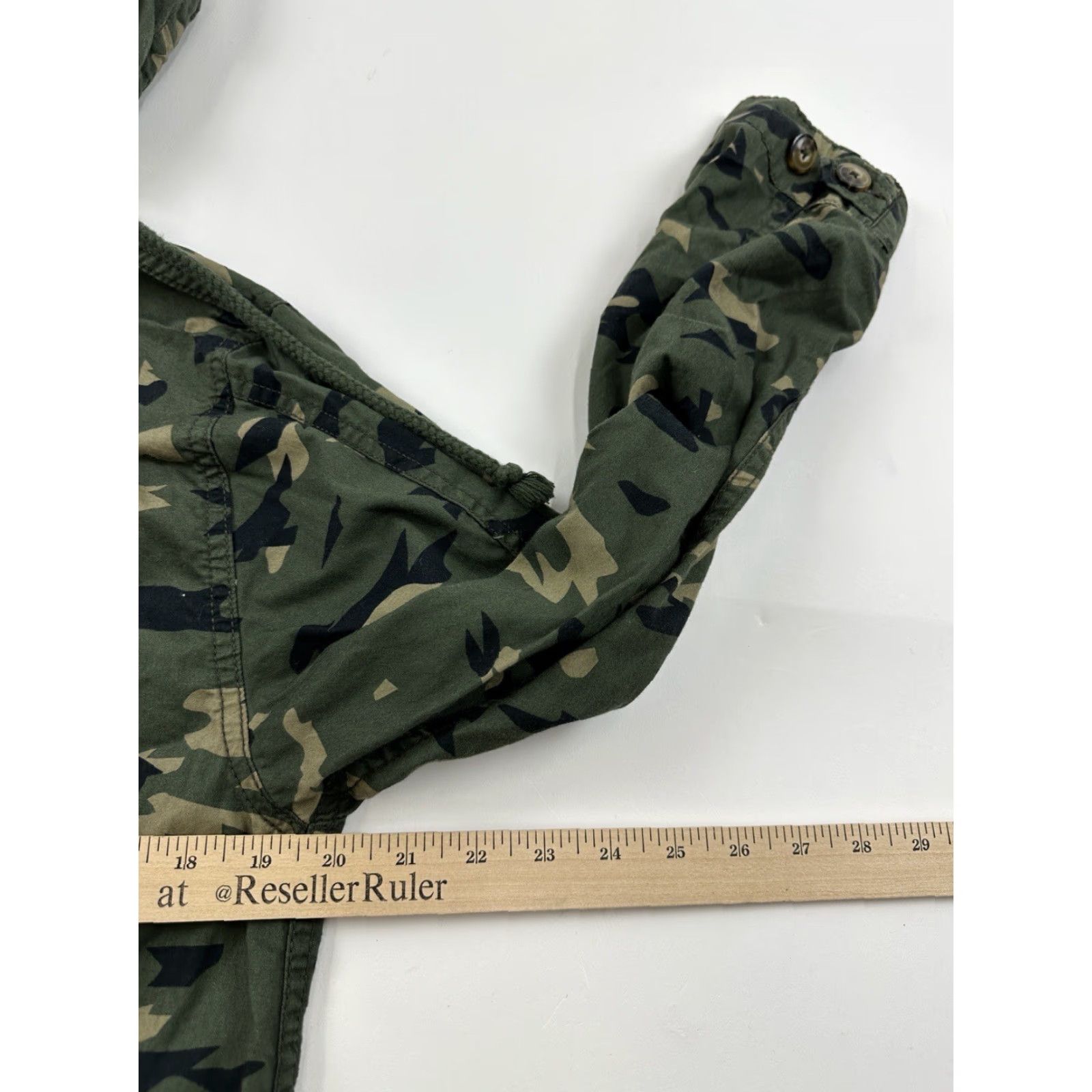 Vintage BP Jacket Womens Small Camouflage Hooded Full Zip Camouflage Utility Jacket Size S / US 4 / IT 40 - 8 Thumbnail