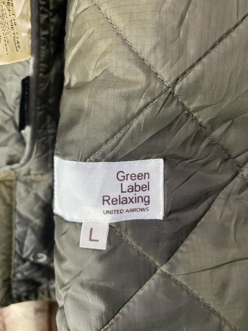 Japanese Brand Green Label Relaxing Quilted Jacket Size US M / EU 48-50 / 2 - 9 Thumbnail