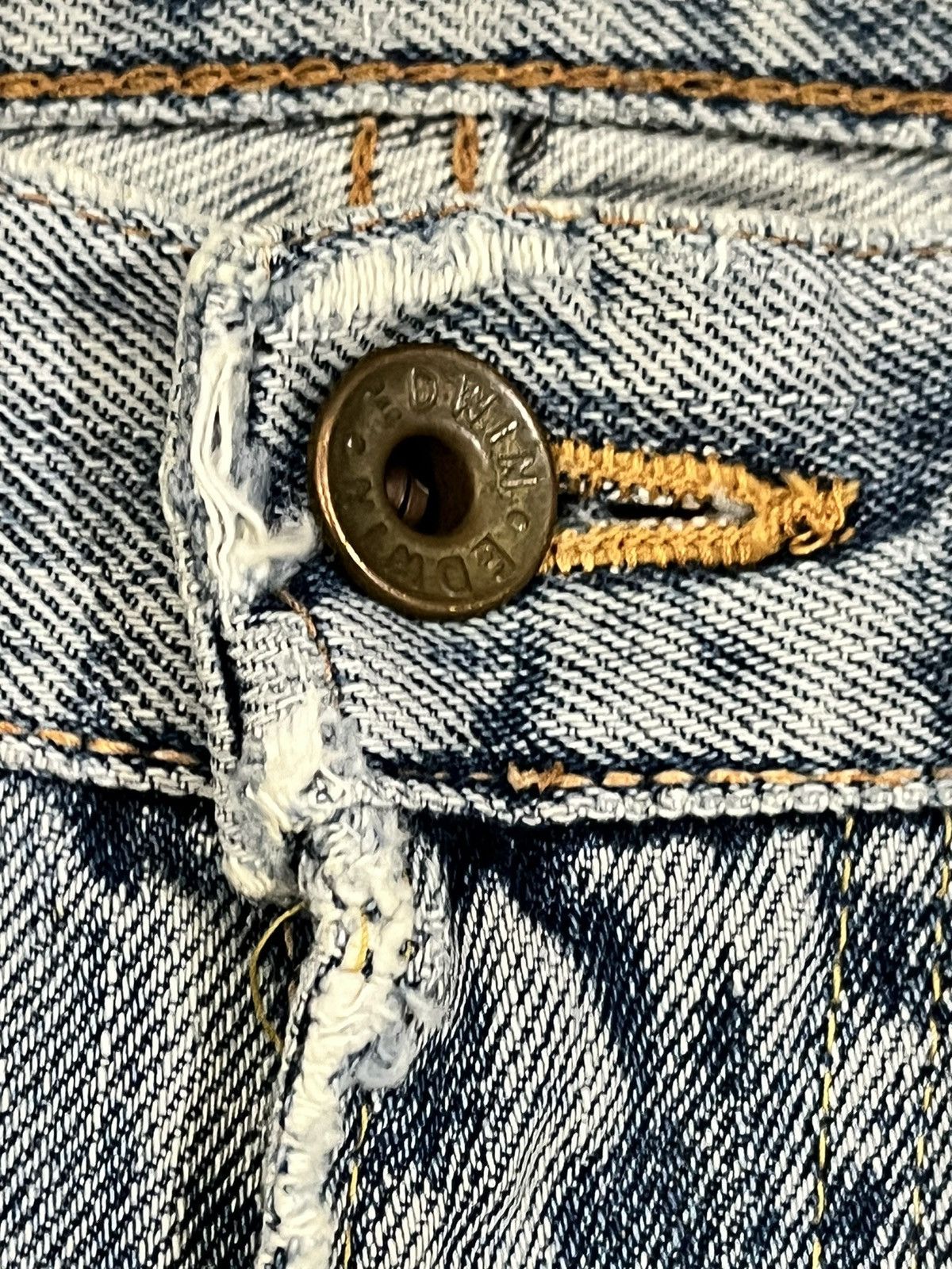 Edwin × Japanese Brand × Vintage Vintage Edwin 505X Selvedge Short Denim Size US 32 / EU 48 - 2 Thumbnail