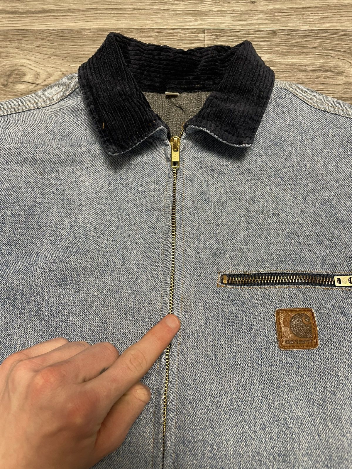Carhartt Bespoke Carhartt J97 Detroit Jacket w/ RL Cable Knit Lining Size US S / EU 44-46 / 1 - 11 Thumbnail