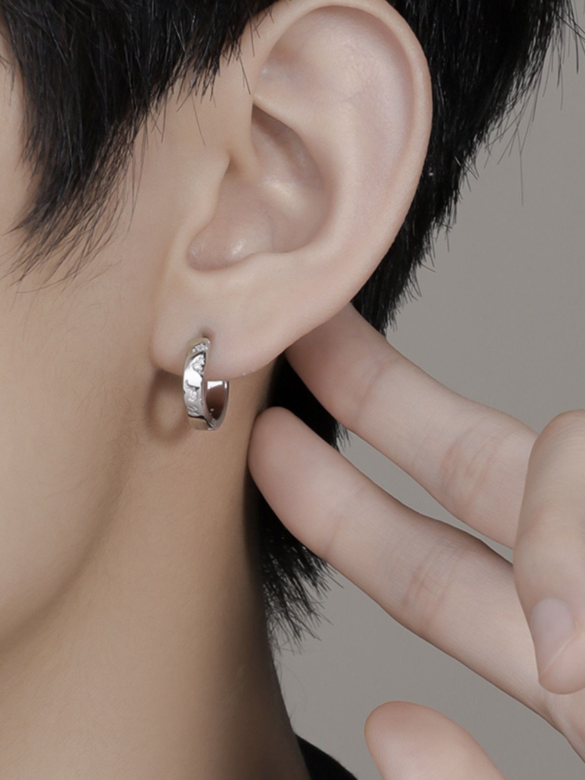 Jewelry × Sterling Silver One pairs Vintage Earrings Gothic Punk Chrome Jewelry Spike Size ONE SIZE - 5 Thumbnail