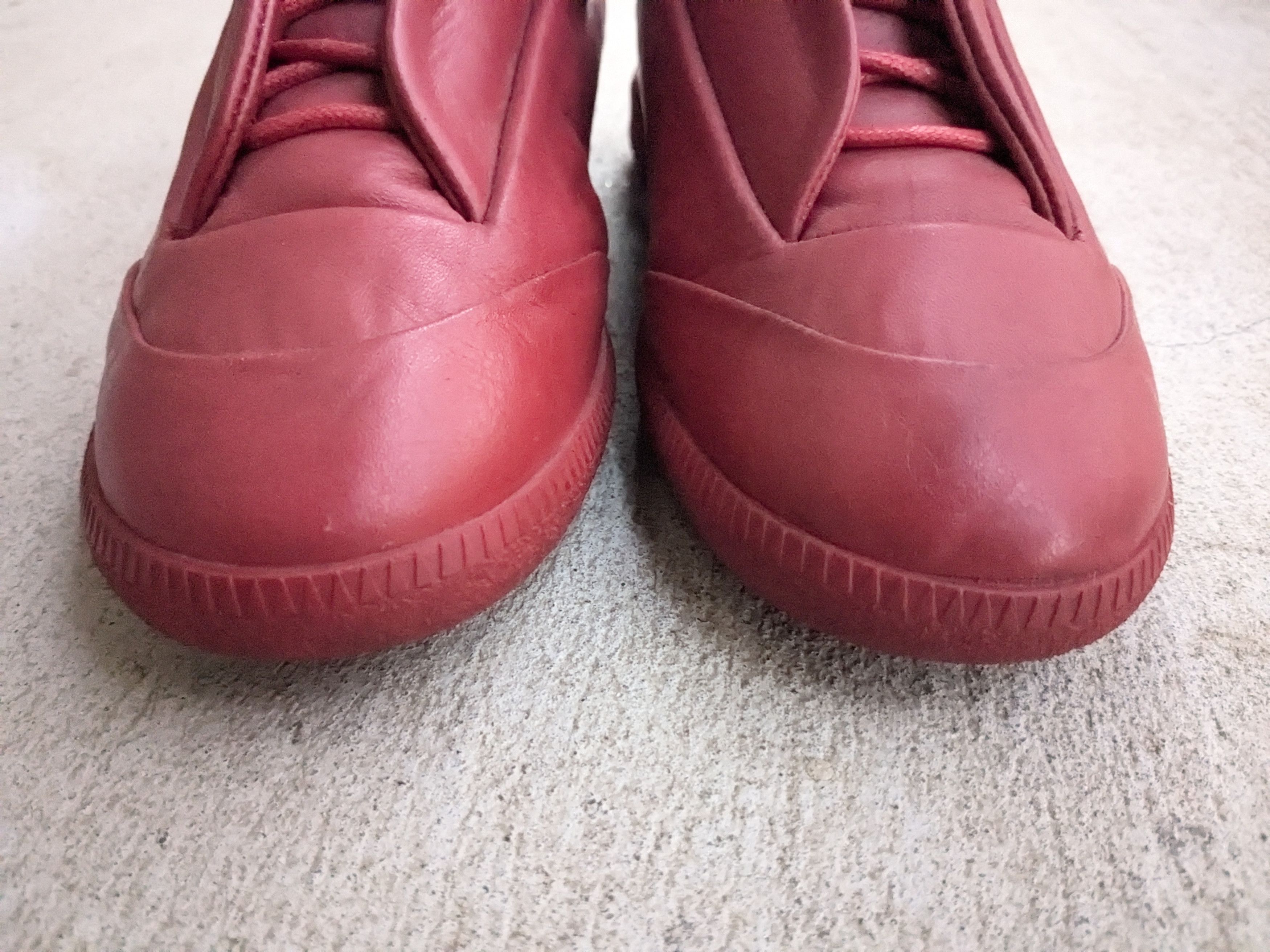 Maison Margiela Maison Margiela Future Red 8 41 Leather High Tops Size US 8 / EU 41 - 2 Thumbnail