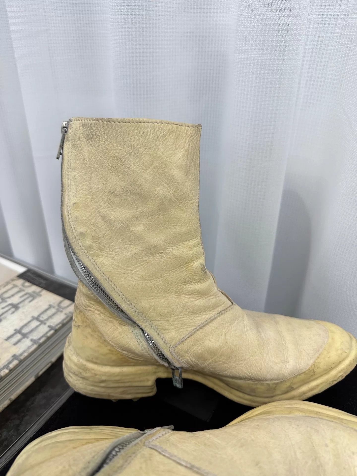 Carol Christian Poell Carol Christian Poell Spiral Drip Kangaroo Boot 01 Ox 37 Size US 6.5 / IT 36.5 - 4 Thumbnail