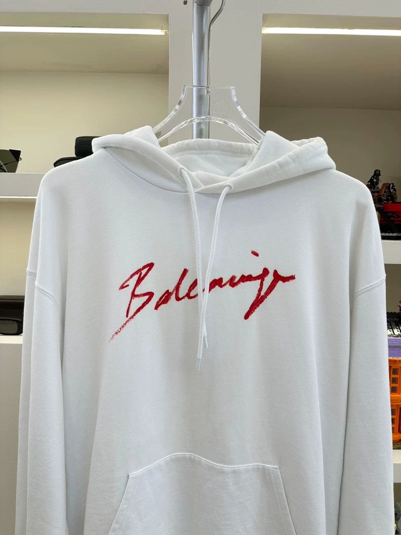 Balenciaga Balenciaga Letter Logo printed hooded long sleeve hoodie 25 Size US M / EU 48-50 / 2 - 2 Thumbnail