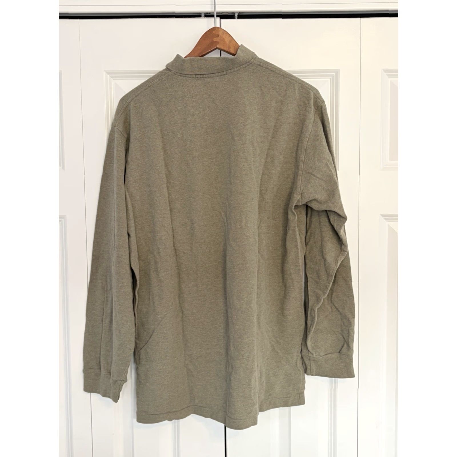 Polo Ralph Lauren Mens Polo Ralph Lauren Polo Shirt Long Sleeve Green Large Size US L / EU 52-54 / 3 - 2 Thumbnail