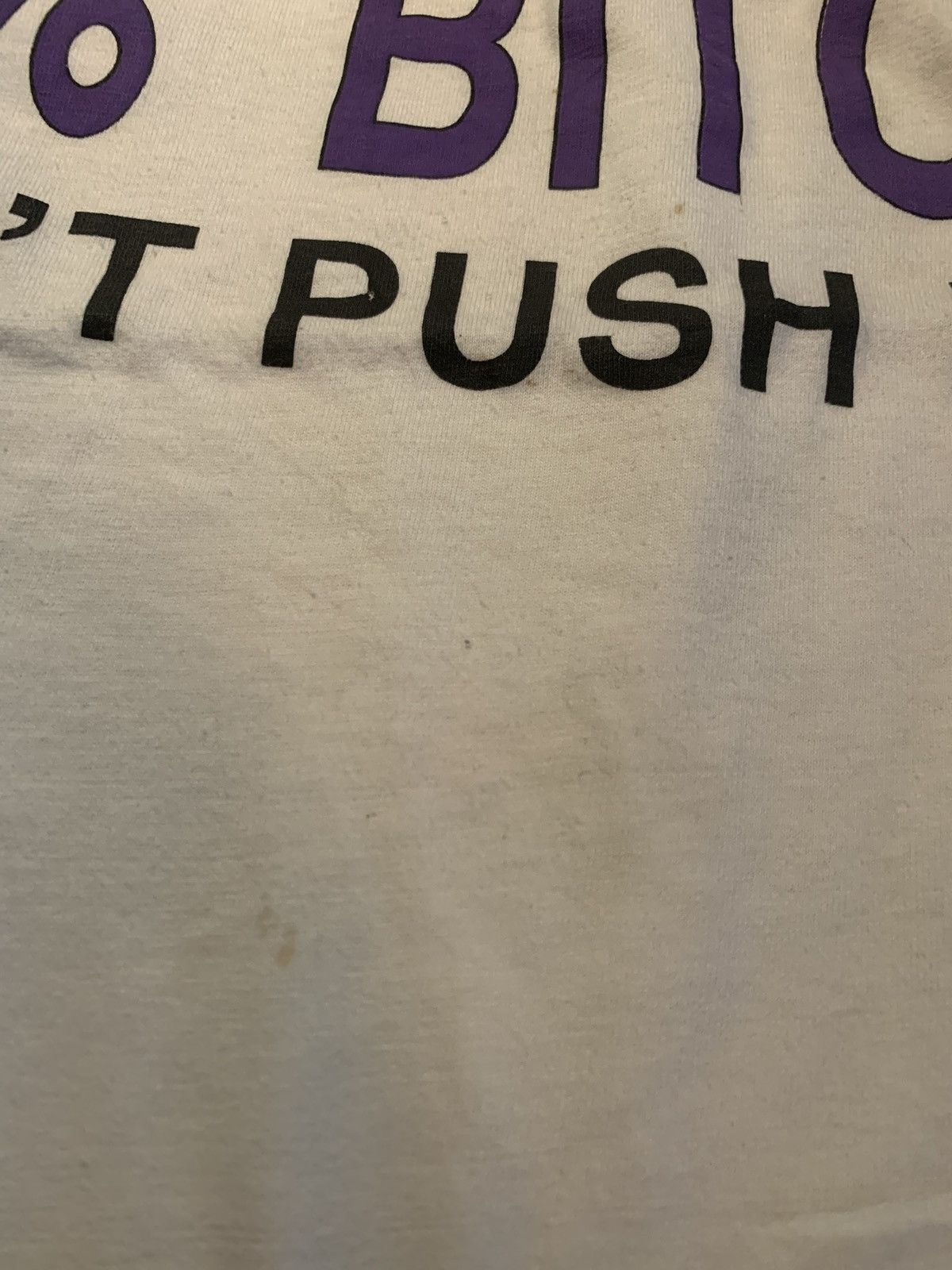 Unsound Rags × Vintage Vintage SINGLE STITCHED 49% BITCH TEE - 1990S Size US L / EU 52-54 / 3 - 7 Thumbnail
