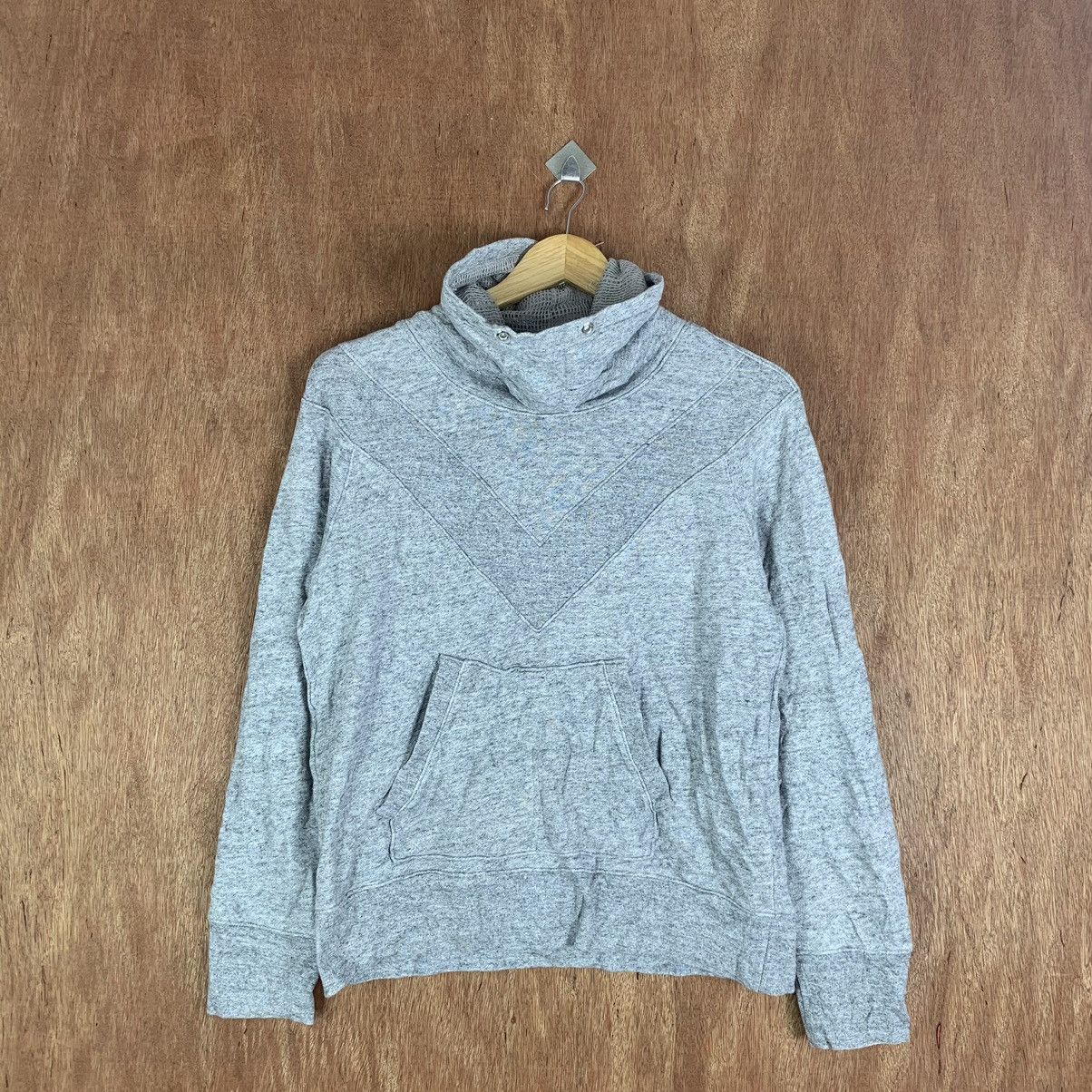 Uniqlo × Vintage Uniqlo Vintage Sweatshirt Hoodie plain Grey #K01532 Size US M / EU 48-50 / 2 - 1 Thumbnail