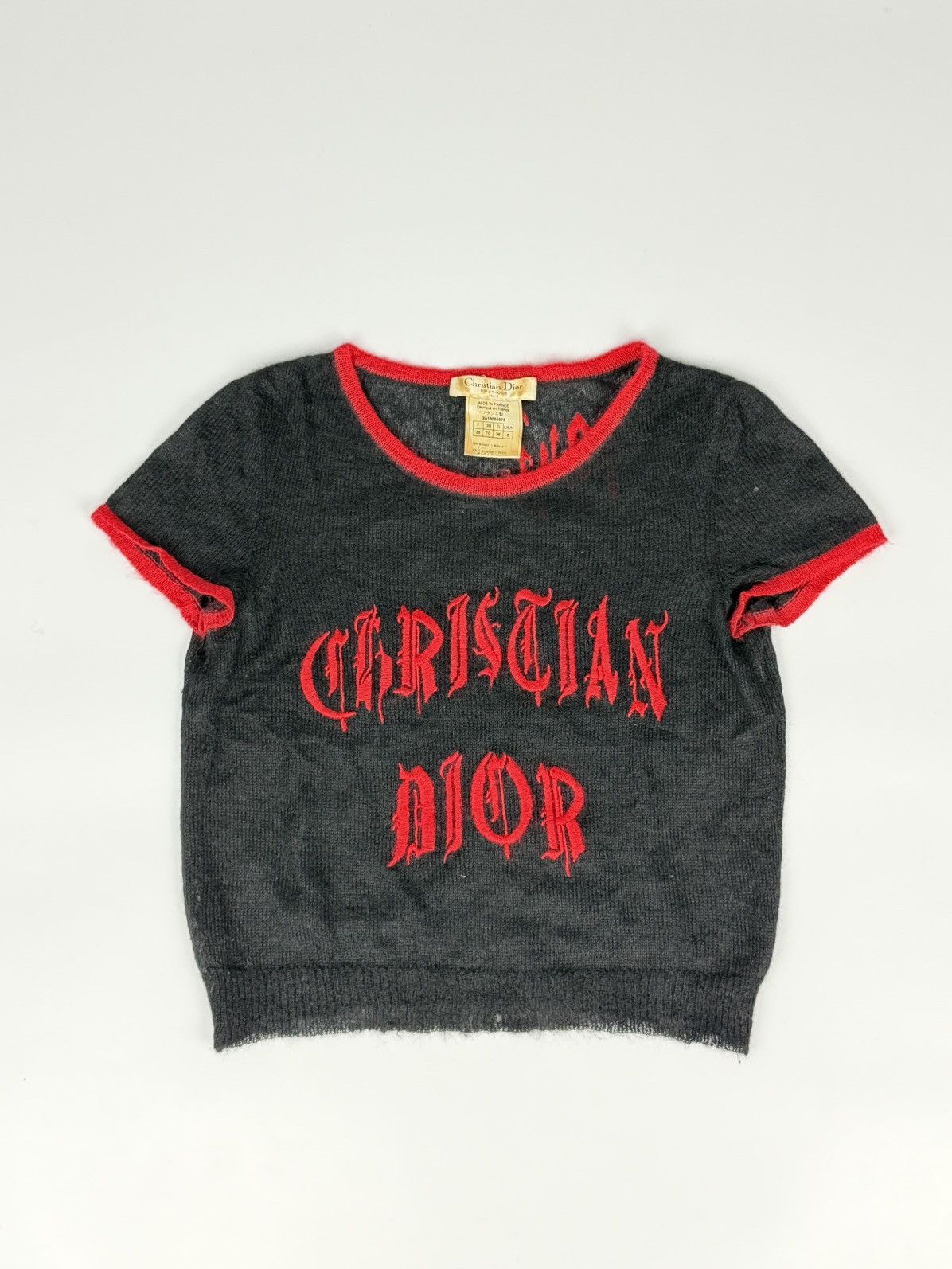 Dior RARE Dior by Galliano SS02 Gothic Blood Red 1947 Tops Size S / US 4 / IT 40 - 1 Thumbnail
