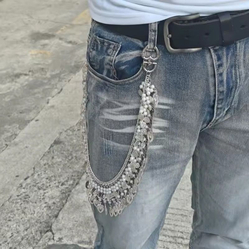 Jewelry Gothic Style Tassel Wallet chain Size ONE SIZE - 2 Thumbnail