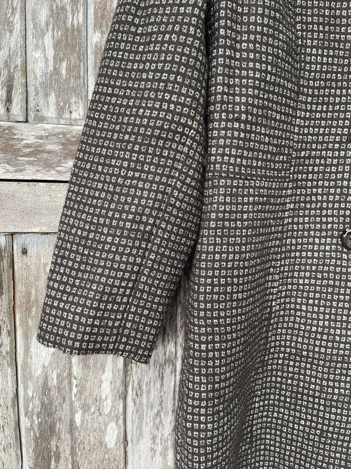 Designer Sofía Rossi Vintage Houndstooth Long Coat – Size 9AR (JP) Size M / US 6-8 / IT 42-44 - 5 Thumbnail