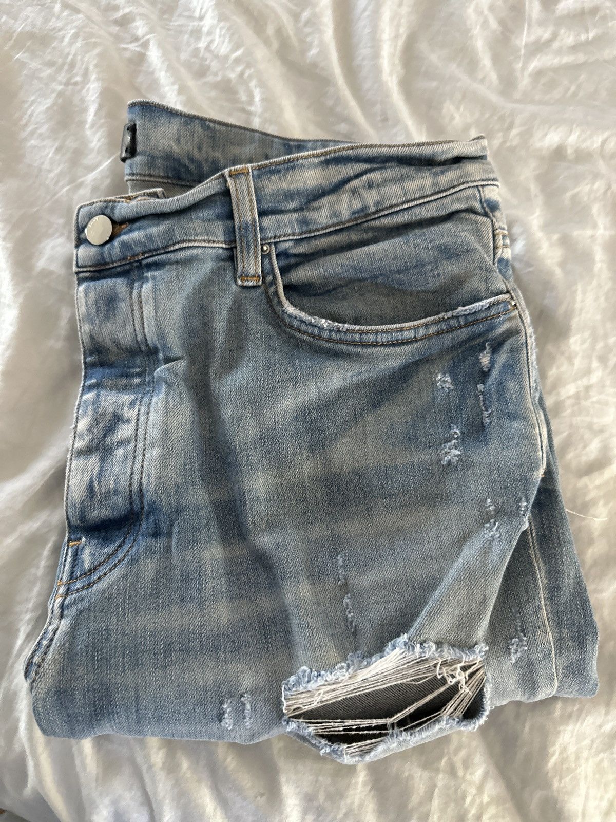 Size 38 Amiri paisley flame jeans