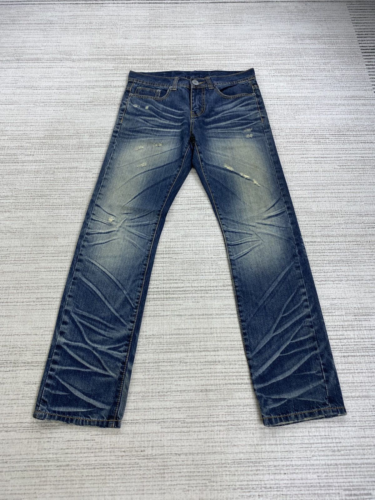 Japanese Brand × Le Grande Bleu (L.G.B.) × Vintage Vintage Five Double Four Five LGB Jeans Distressed Pants Size US 30 / EU 46 - 1 Thumbnail