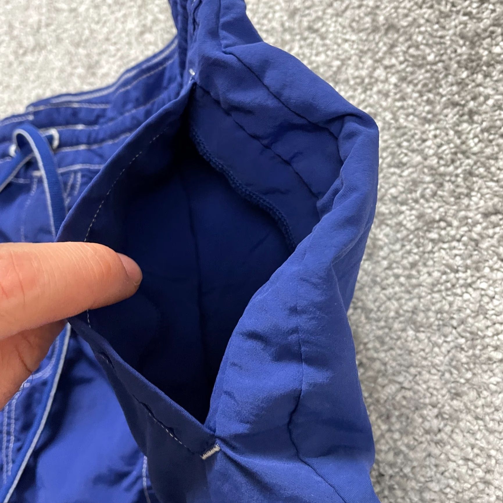 Lands' End VINTAGE Lands' End Swimwear Women's Swim Skirt Size 6 Blue Nylon Pockets Drawstring 90s Girls Size 28" / US 6 / IT 42 - 4 Thumbnail