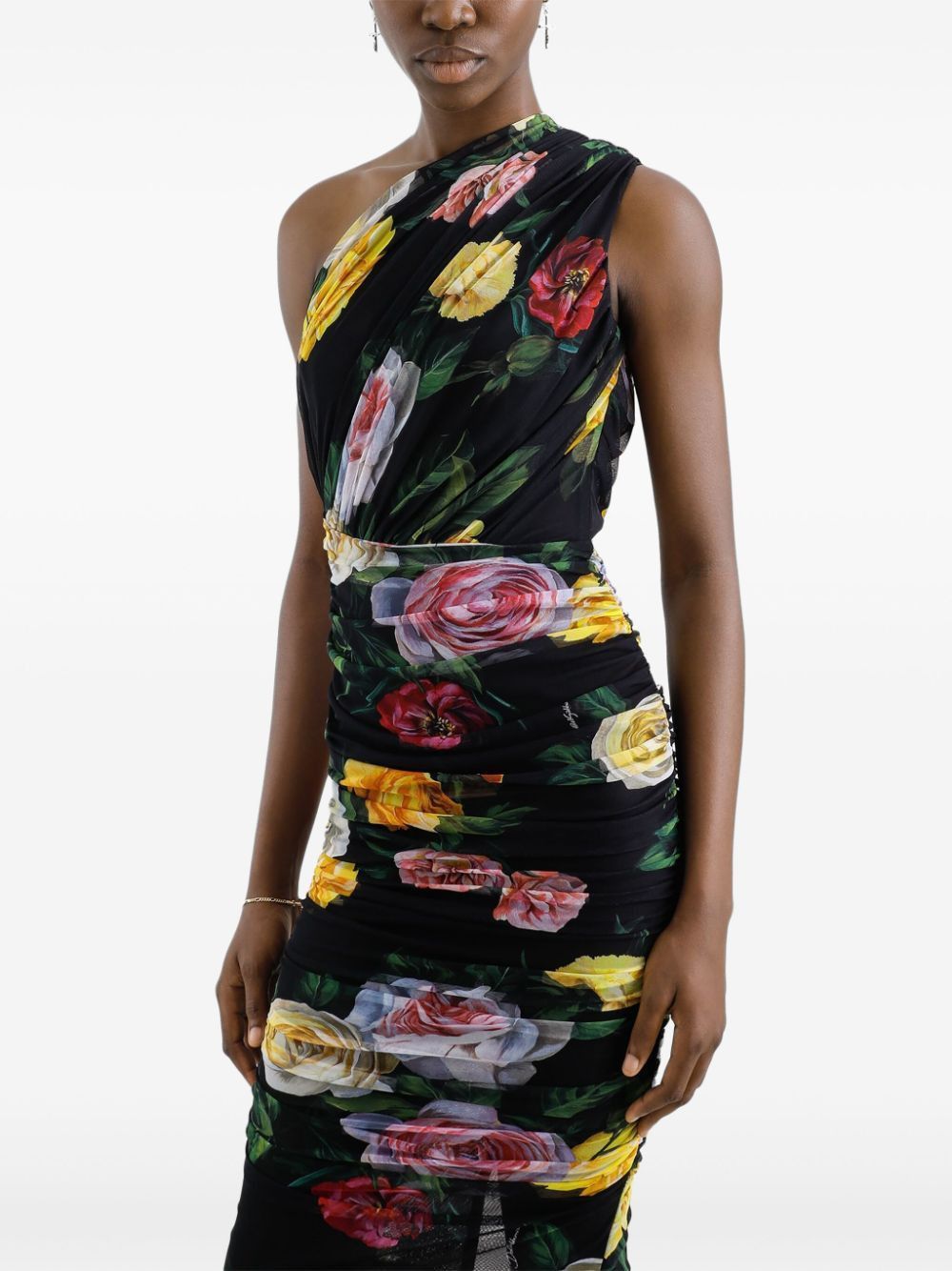Dolce & Gabbana o1s22i1n0225 Elegant Dress in Multicolor Size M / US 6-8 / IT 42-44 - 2 Thumbnail