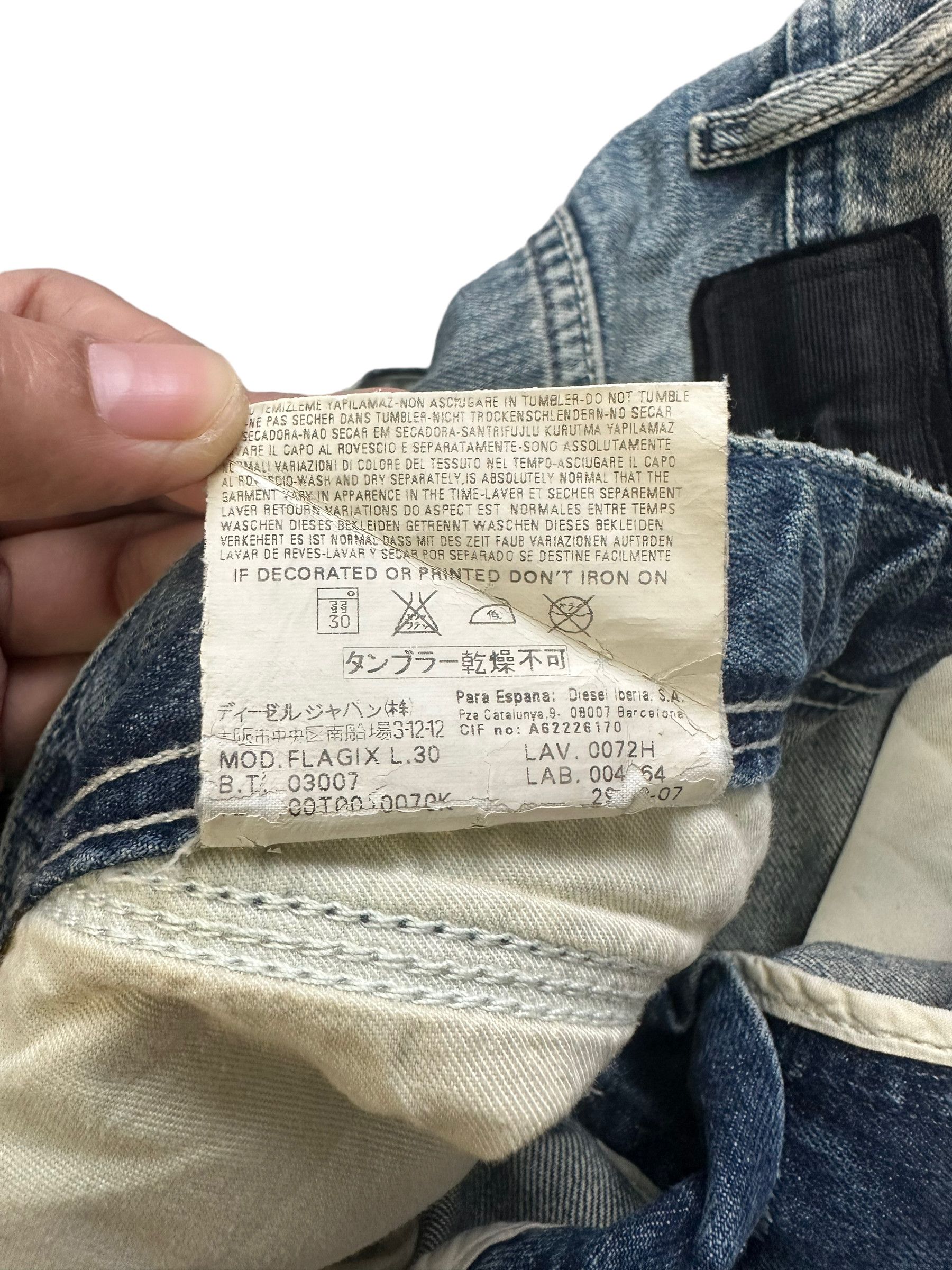 Diesel DIESEL FLAGIX CARPENTER CARGO DENIM PANT #7919-190 Size US 34 / EU 50 - 12 Thumbnail