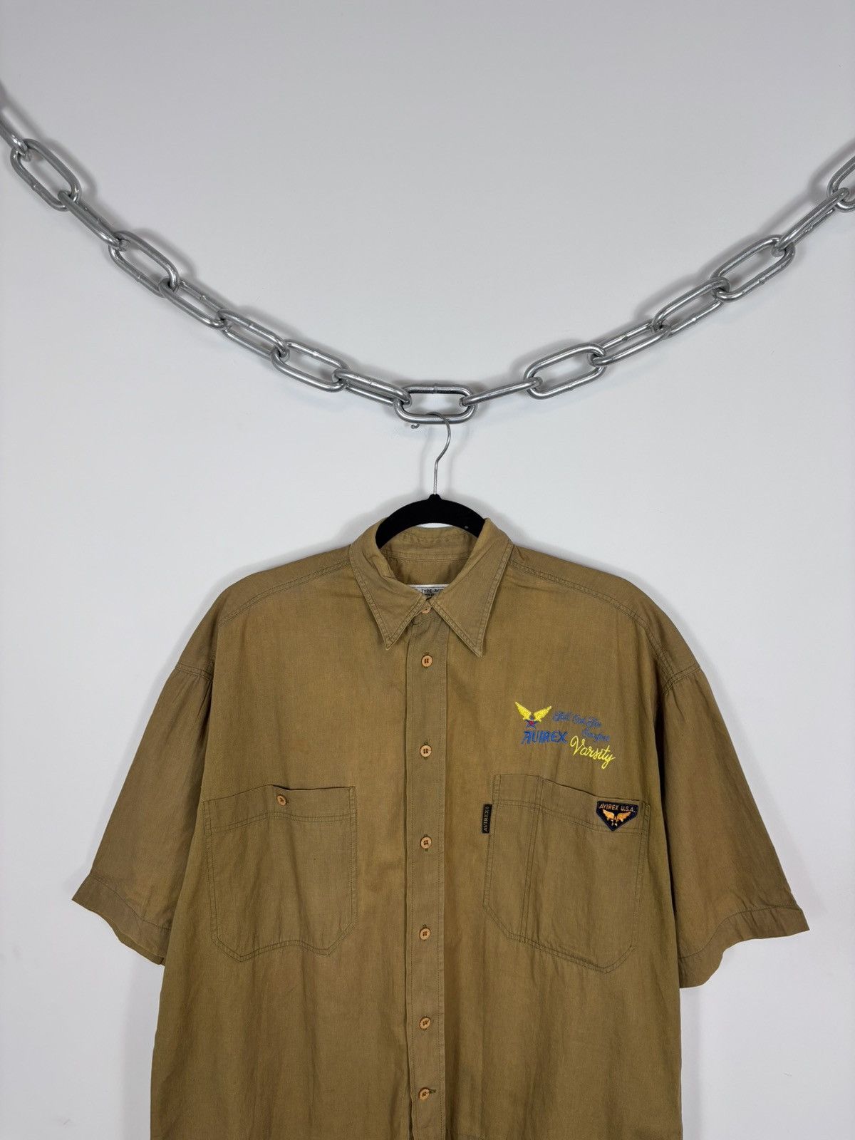 Avirex Vintage Avirex USA Men’s Military Flight Short Sleeve Shirt Size US L / EU 52-54 / 3 - 2 Thumbnail