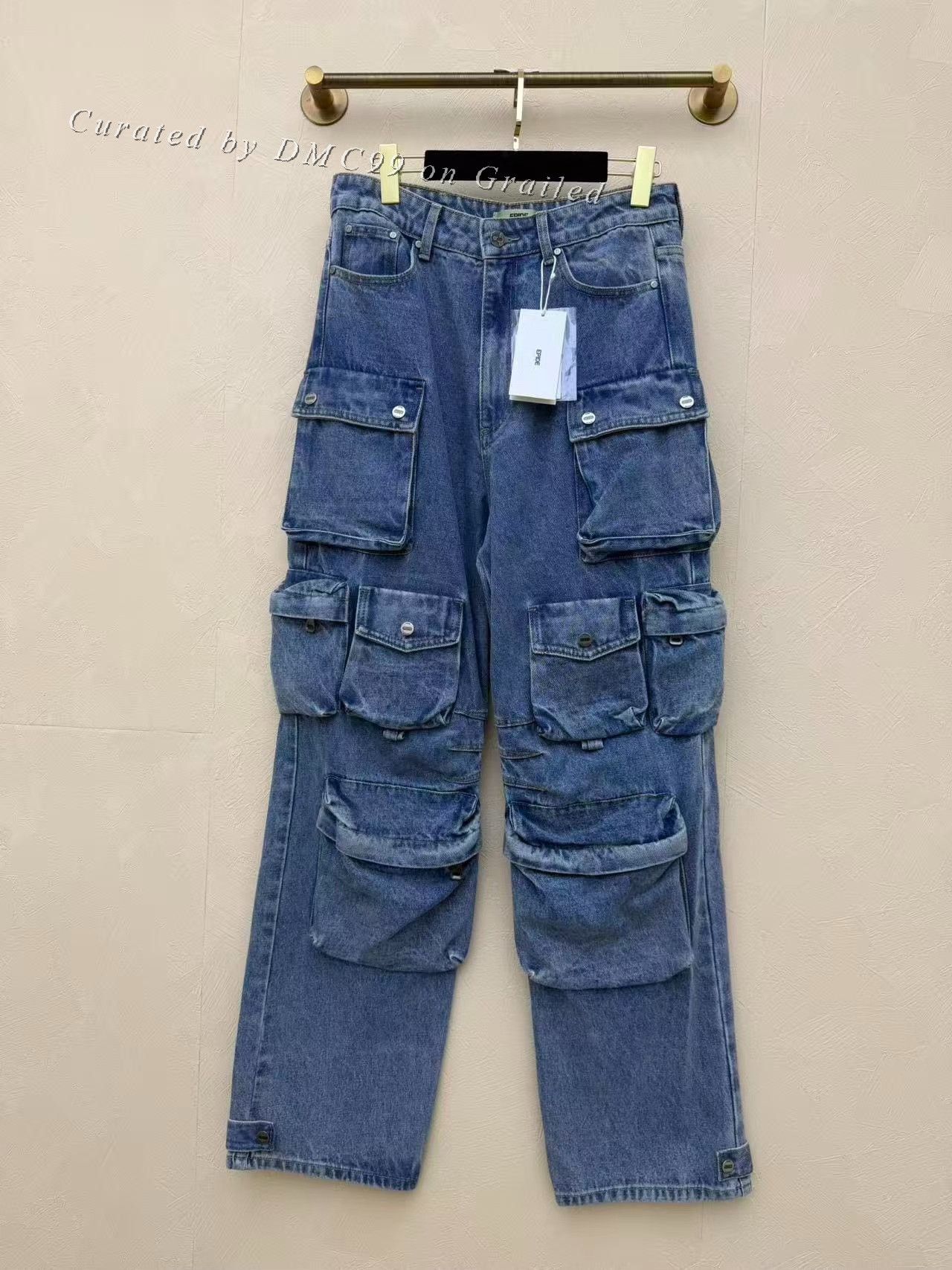 Vintage Epide Multi-Pocket Washed Distressed Jeans Size US 26 / EU 42 - 1 Thumbnail