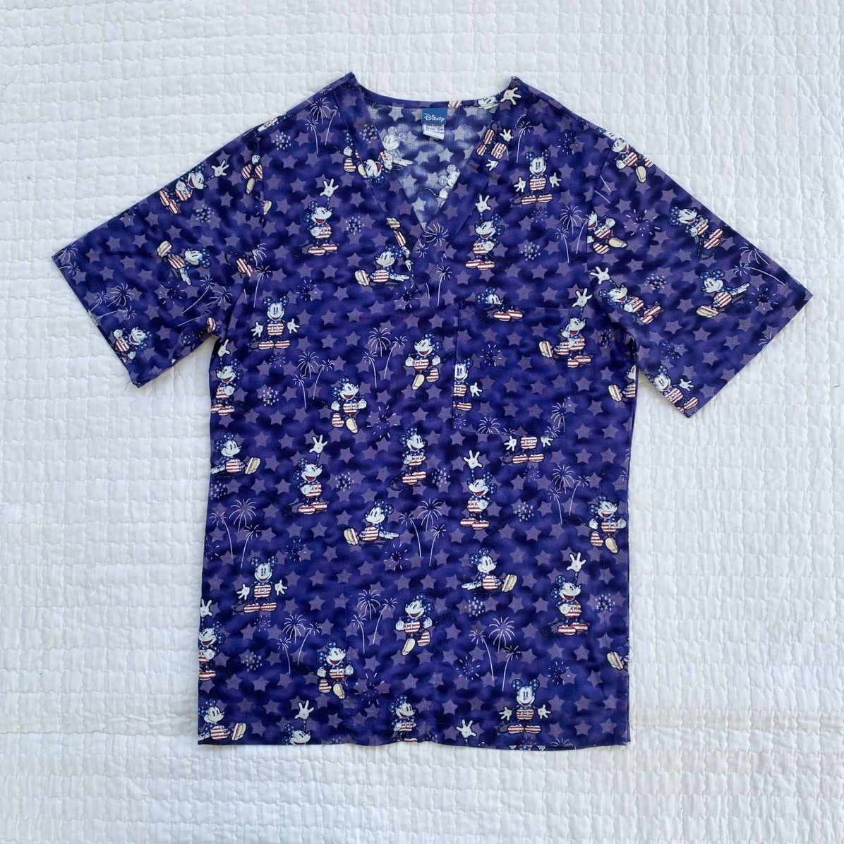 Mickey Mouse Vintage Mickey Mouse V-Neck Laboratories Shirt Size US M / EU 48-50 / 2 - 1 Thumbnail
