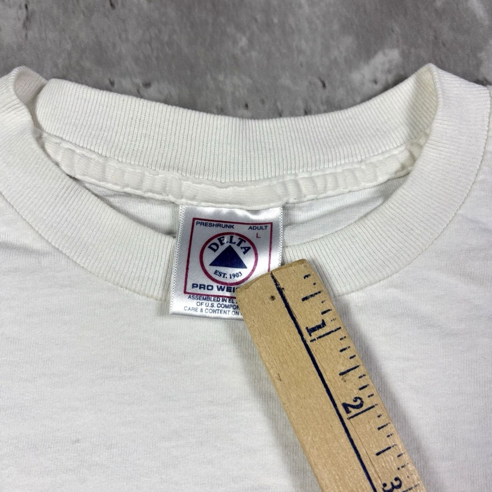 Delta VINTAGE Borgata Nautical Orignal White Long Sleeve T Shirt Mens Large Size US L / EU 52-54 / 3 - 4 Thumbnail