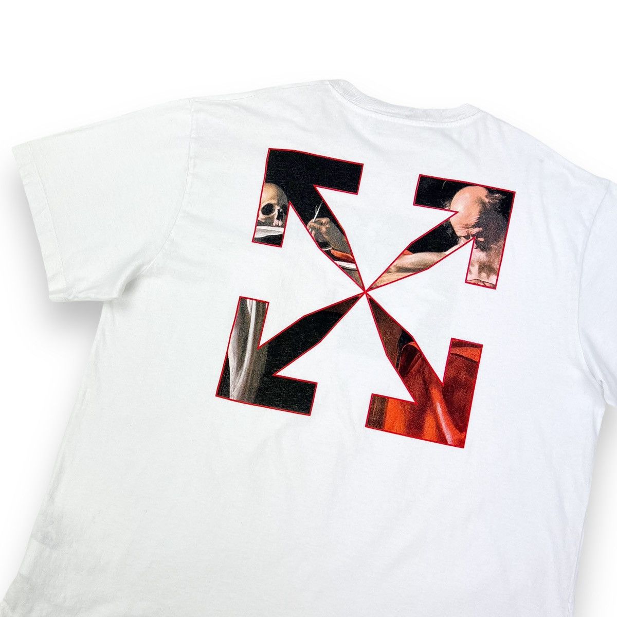 Off-White Off-White Caravaggio White T Shirt Size US XXL / EU 58 / 5 - 3 Thumbnail