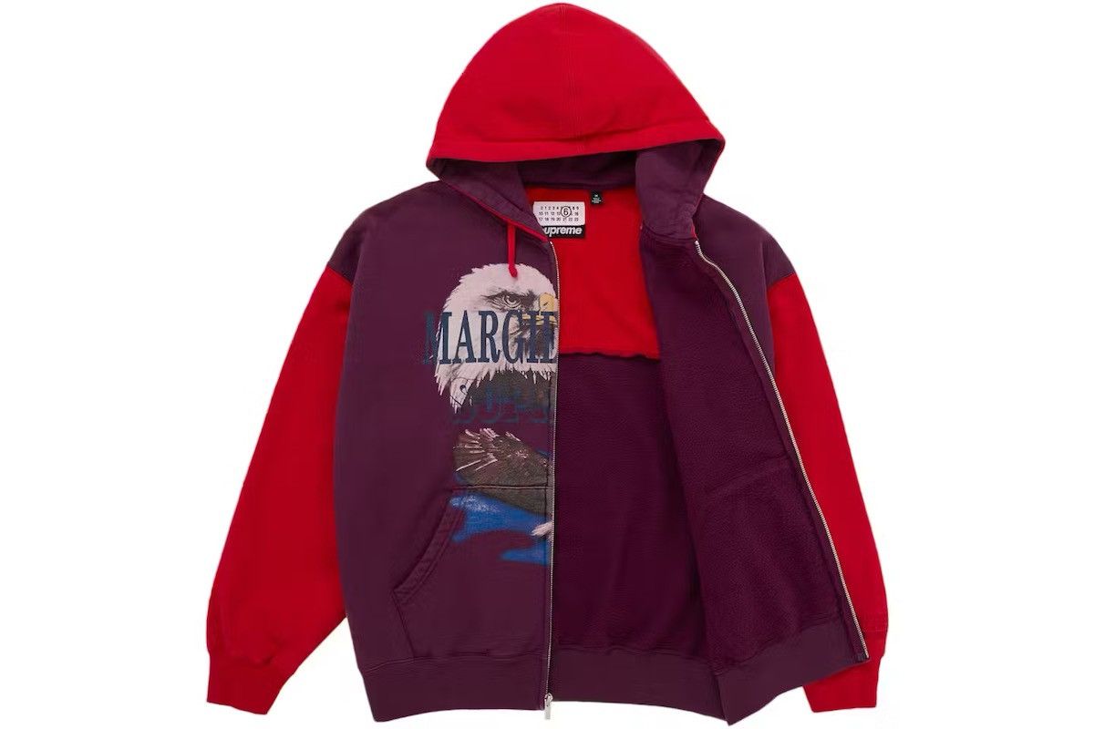 Maison Margiela × Supreme Supreme MM6 Maison Margiela Eagle Zip Up Hooded Sweatshirt Size US XL / EU 56 / 4 - 3 Thumbnail