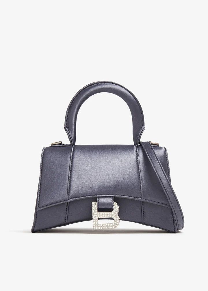 Balenciaga o1srvl11e0825 Size: OS / Hourglass XS Handbag Rhinestones Size ONE SIZE - 1 Thumbnail