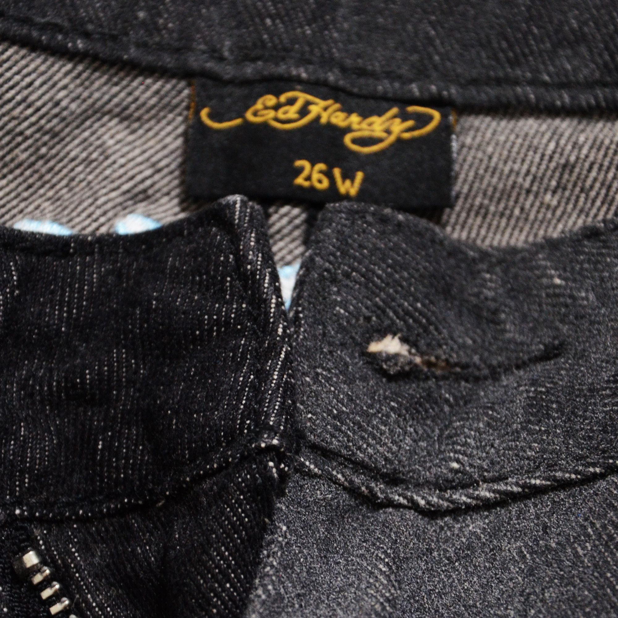 Ed Hardy [Defects & Button Lost] Ed Hardy Jeans Baggy Streetwear Size US 32 / EU 48 - 8 Thumbnail