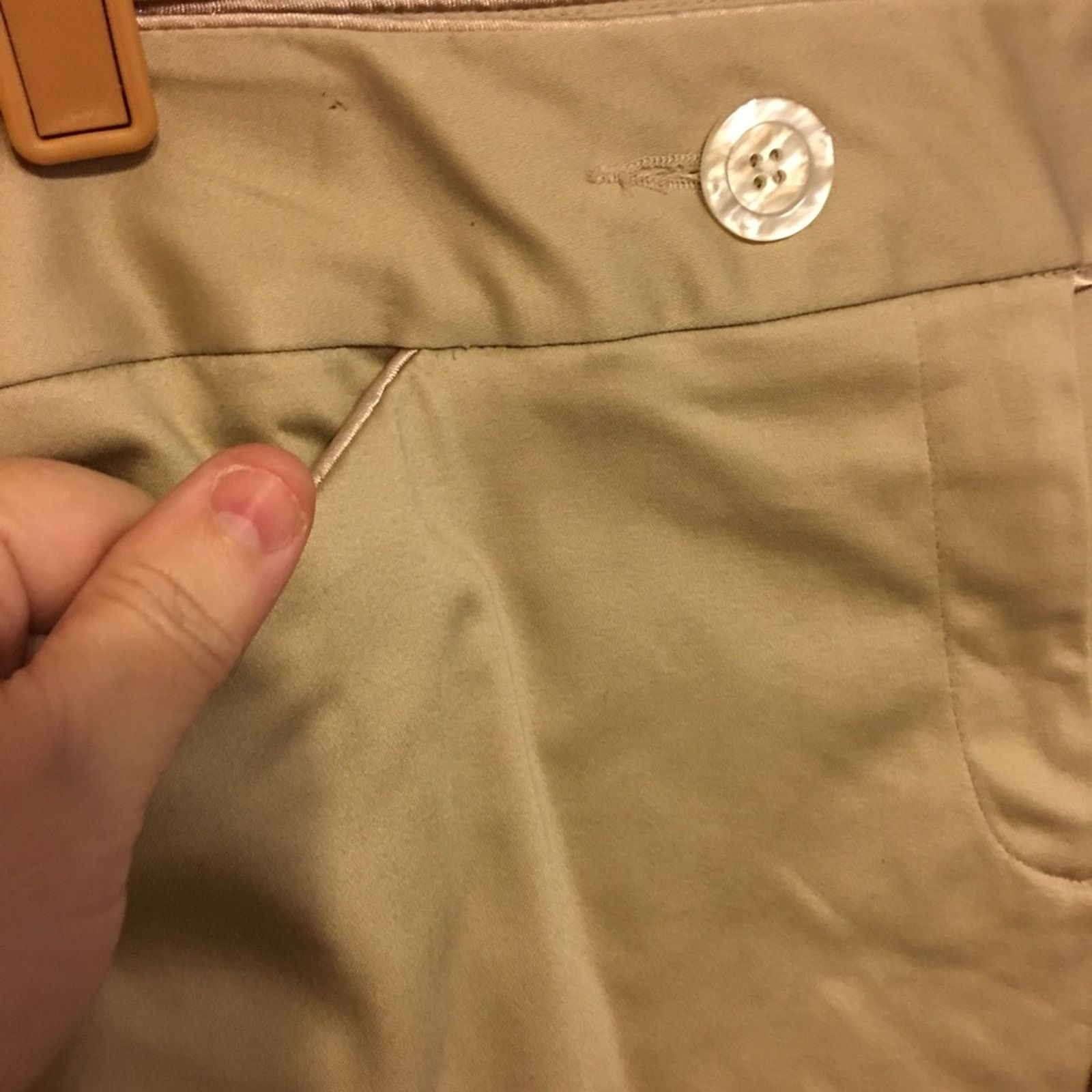 George George stretch pant latte color NWT 12P Size 34" / US 12 / IT 48 - 4 Thumbnail