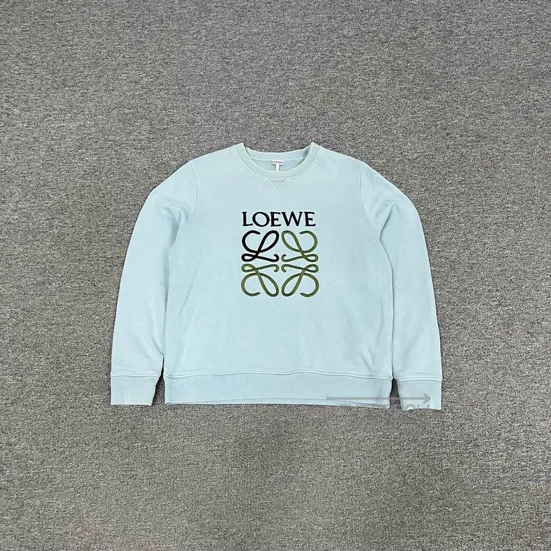 Loewe Loewe Embroidered Logo Round Neck Sweatshirt Size L / US 10 / IT 46 - 1 Thumbnail