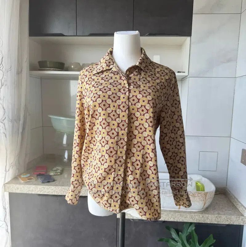 Burberry Burberry Colorful Long Sleeve Blouse for Women. Size XL / US 12-14 / IT 48-50 - 3 Thumbnail