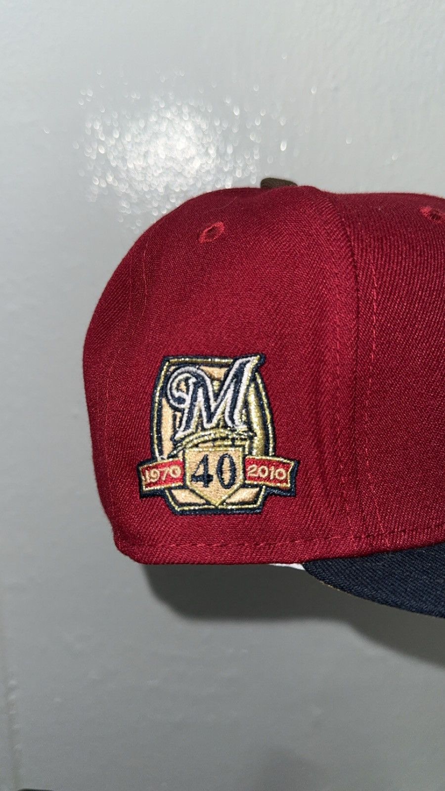 New Era New Era 59fifty Milwaukee Brewers fitted hat size 7 Size ONE SIZE - 2 Thumbnail