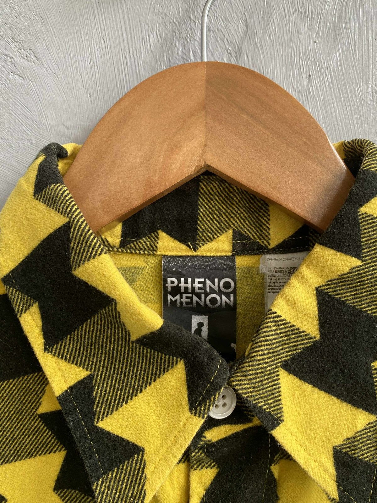 PHENOMENON Phenomenon Yellow-Black Geometric Shirt Size US L / EU 52-54 / 3 - 4 Thumbnail