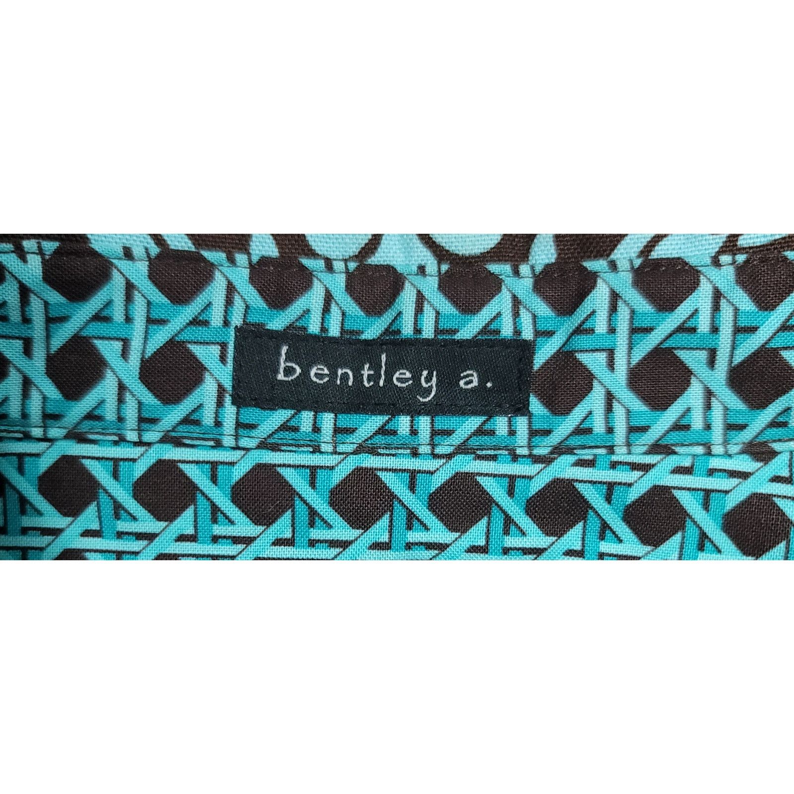 Other Bentley A Teal Brown Floral Print Button Up Blazer 6 Collard Size M / US 6-8 / IT 42-44 - 3 Thumbnail
