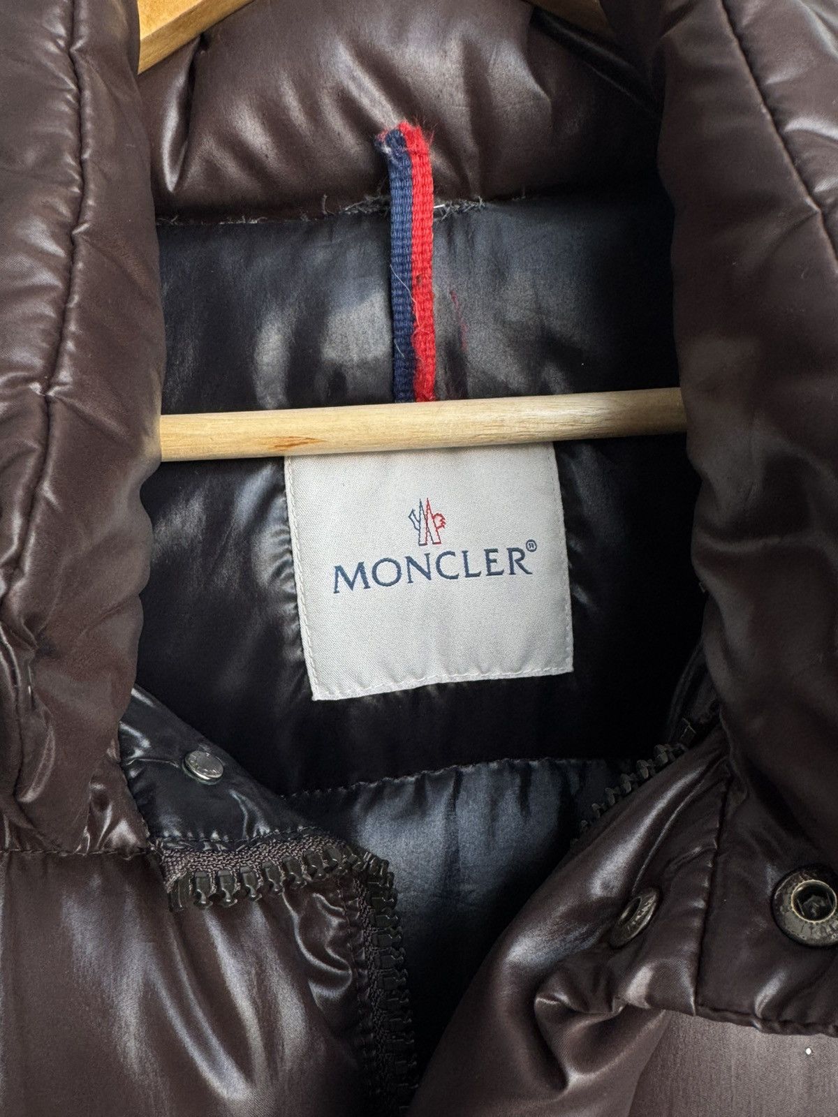 Moncler Moncler Maya Chocolate Brown Glossy Down Puffer Jacket Size US XL / EU 56 / 4 - 12 Thumbnail