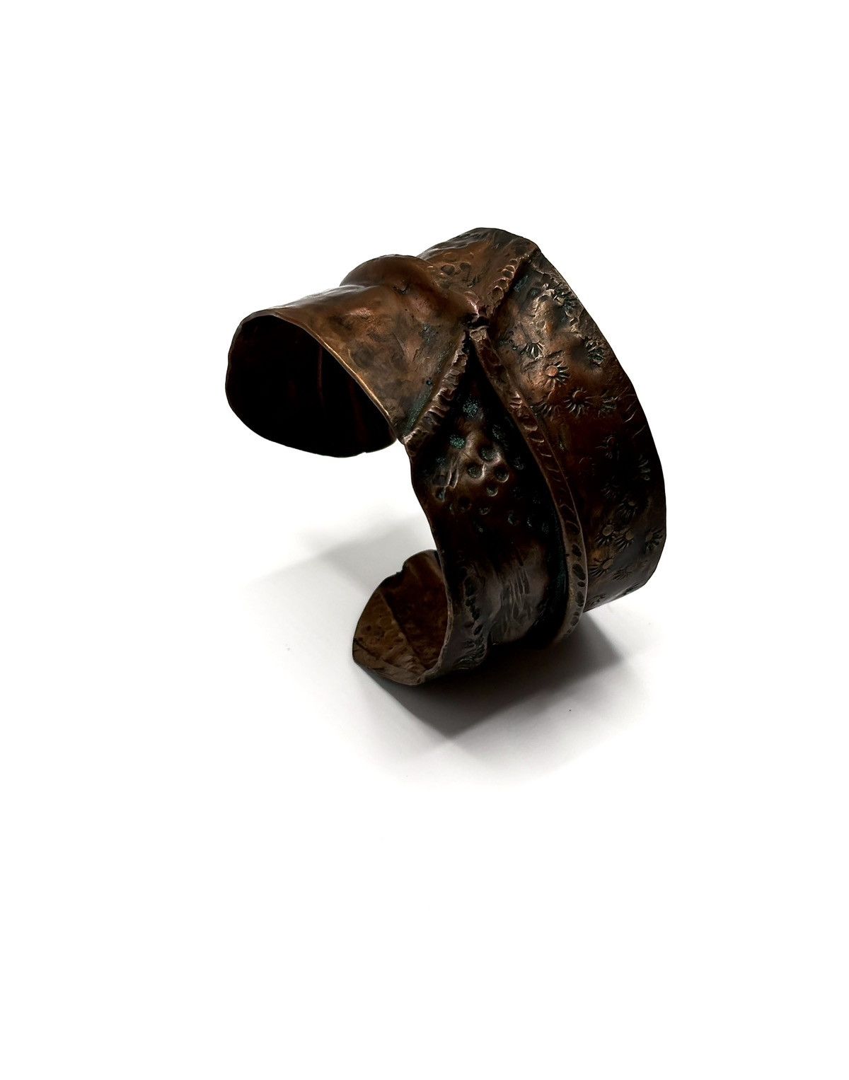 Japanese Brand Handmade Hammered Copper Cuff Bangle Size ONE SIZE - 2 Thumbnail
