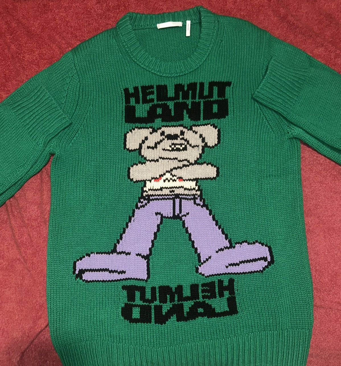 Helmut Lang Helmut Lang Helmut Land Wool Graphic Sweater Size US L / EU 52-54 / 3 - 1 Thumbnail