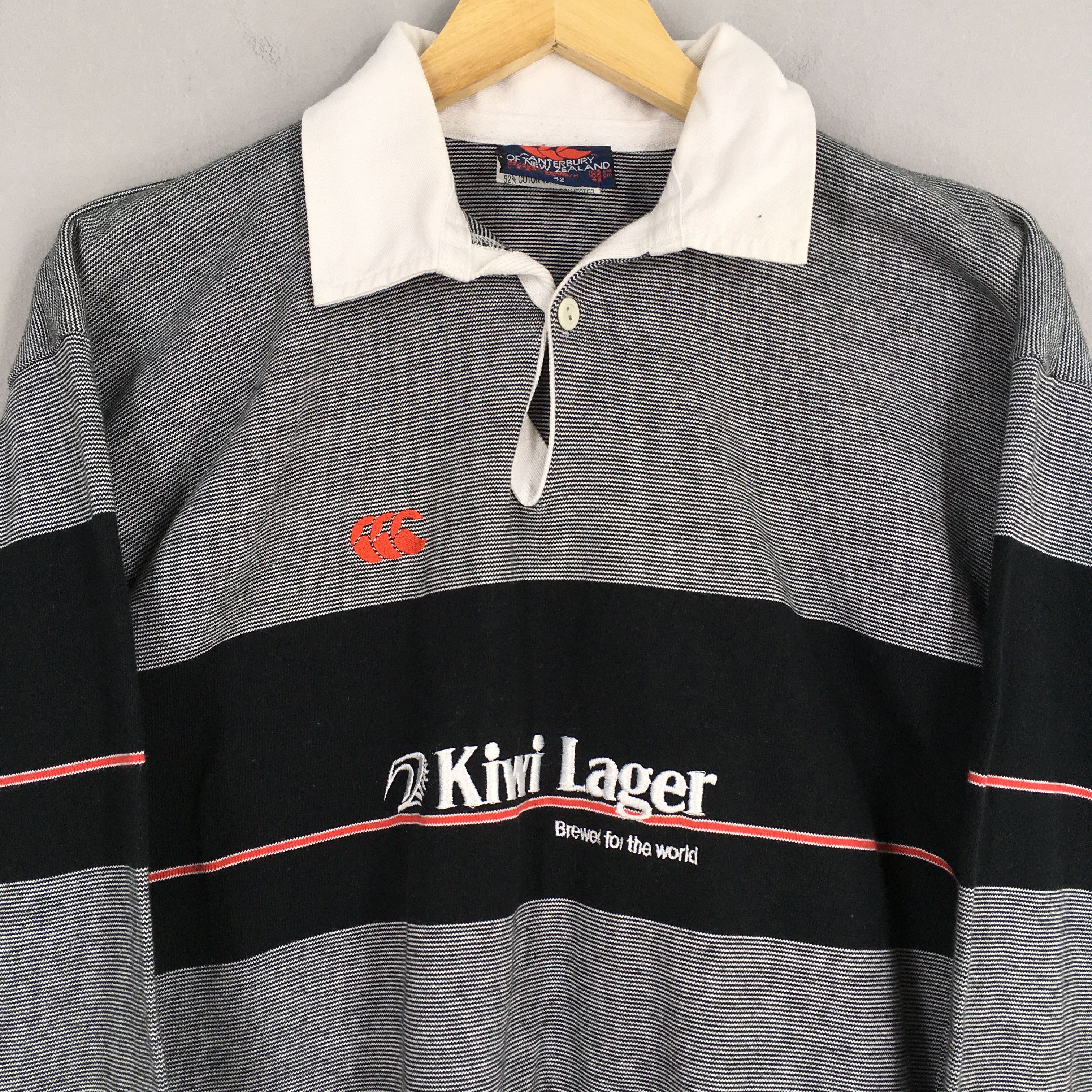 Canterbury of New Zealand × Vintage Canterbury Of New Zealand Striped Polo Rugby Shirt Medium Size US M / EU 48-50 / 2 - 2 Thumbnail