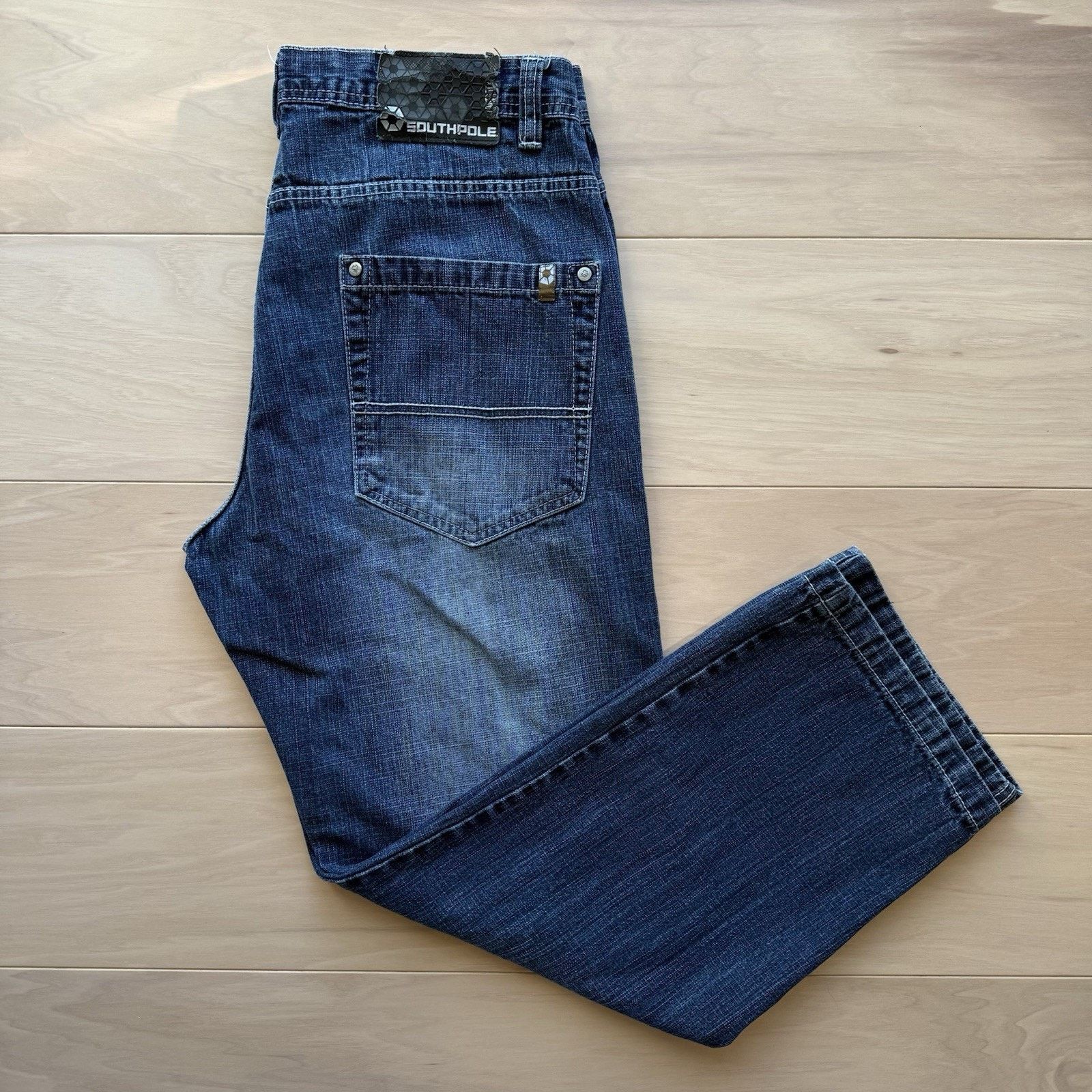 Southpole Vintage Southpole Jeans 34 Blue Y2K Baggy Denim Skater Punk Size US 34 / EU 50 - 2 Thumbnail