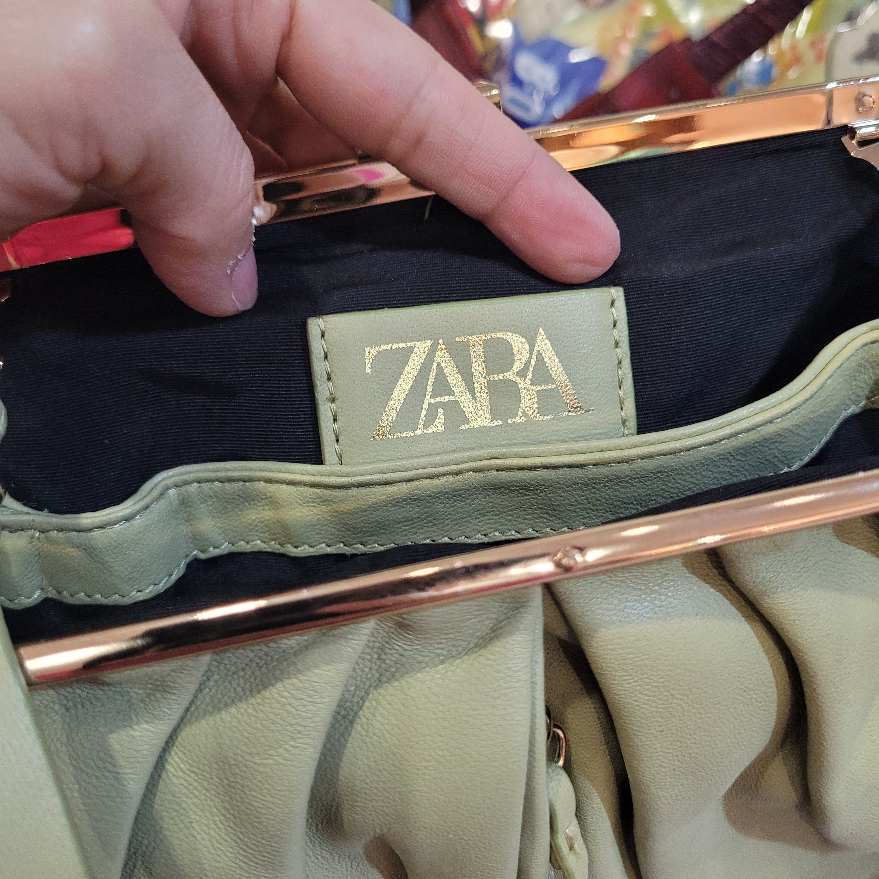 Zara Zara Double Soft Leather Medium Size Clutch Handbag Size ONE SIZE - 14 Thumbnail