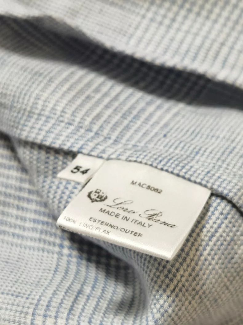 Loro Piana LORO PIANA Pure linen Welsh check single suit Size XXL / US 16-18 / IT 52-54 - 9 Thumbnail