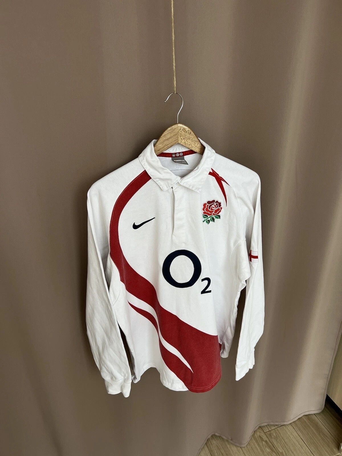 Nike Nike England 2007/2009 Rugby Shirt Mens Size L/XL Vintage Size US XL / EU 56 / 4 - 5 Thumbnail