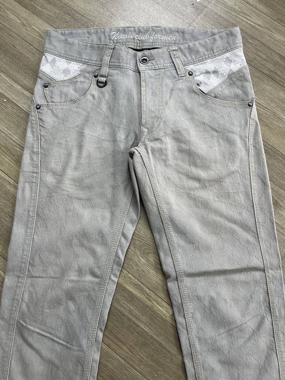 Nicole Club 2000s Nicole For Men Stretchabke Bootcut Fleur Flared Jeans Size US 30 / EU 46 - 4 Thumbnail