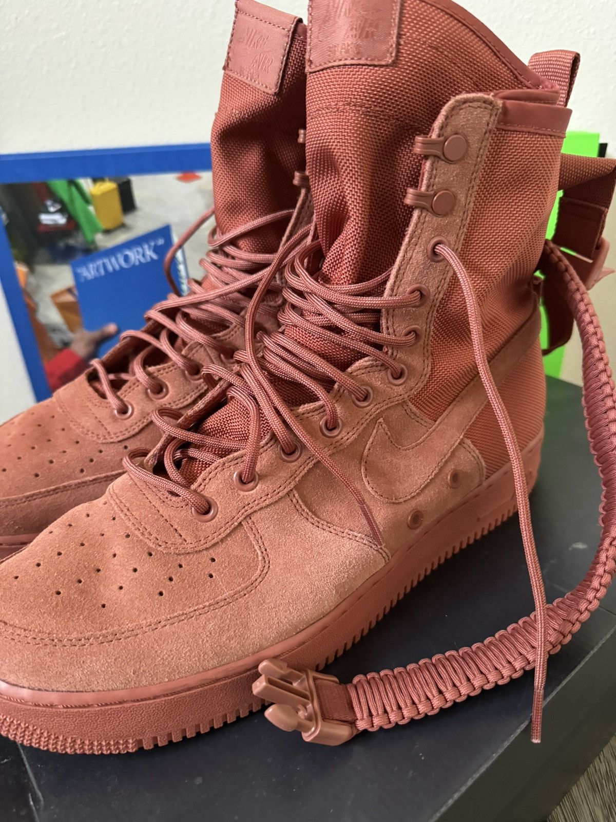 Nike Nike SF Air force High Dusty Peach Size US 12 / EU 45 - 3 Thumbnail